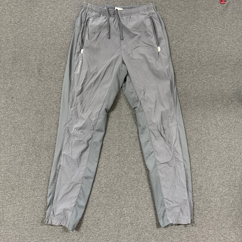 Modern Columbia Active Pants Mens S Gray Good Zipper Pockets Ankle Zips